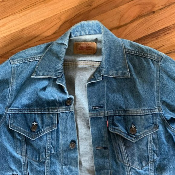 levi's denim jean jacket size m-L - Picture 2 of 5
